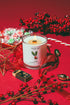 Holly Candle Cranberry Clove Pine Milk Jar