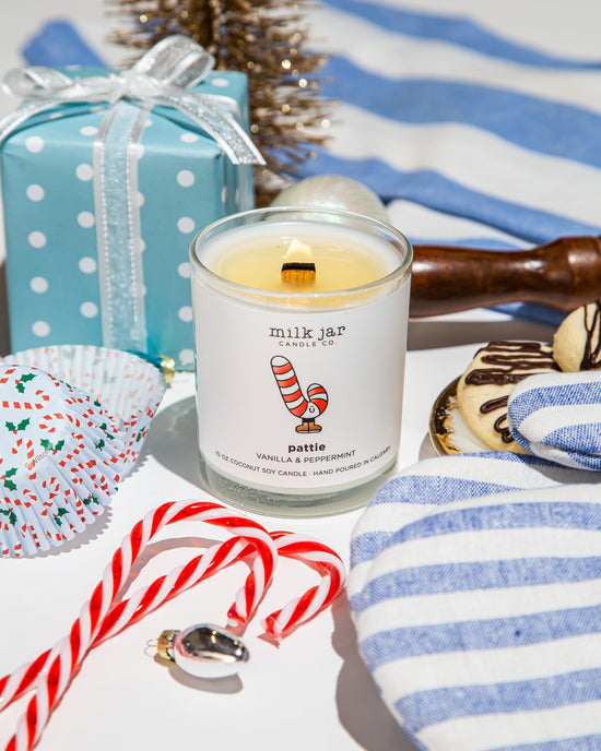 Pattie Vanilla Peppermint Milk Jar Candle Canada