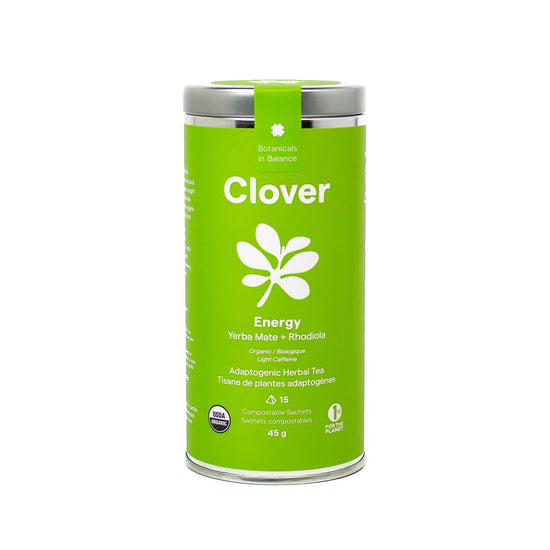 Clover Botanicals Energy Yerba Mate Rhodiola Tea