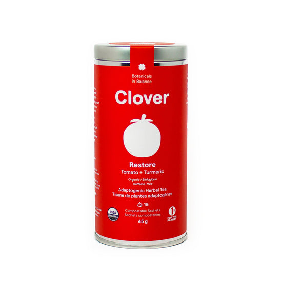 Clover Botanicals Restore Tomato Tumeric Adaptogenic Tea