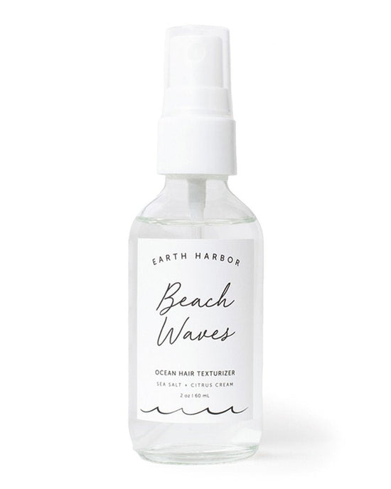 Earth Harbor. Beach Waves Ocean Hair Texturizer. Breathe fresh energy into your daily hair ritual with this uplifting mango sea salt spray. With an identical salinity to the Atlantic Ocean, she gives you that sea-swept beach style with subtle volume and sexy texture you have been longing for since your day at the beach.