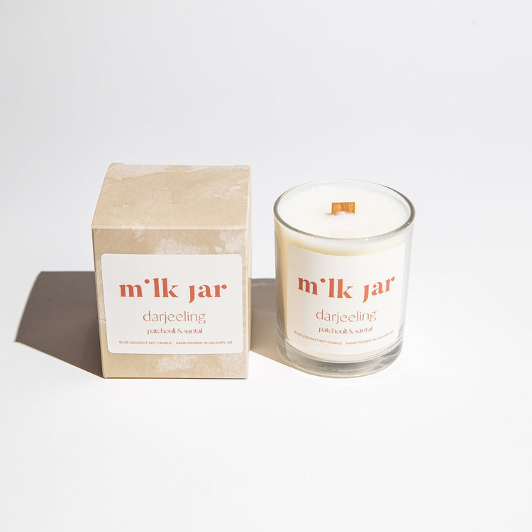 Darjeeling Patchouli Santal Milk Jar Candle Canada