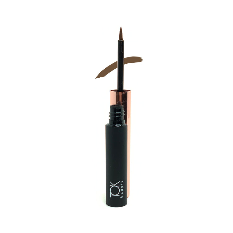 Vegan plant based brown liquid eyeliner