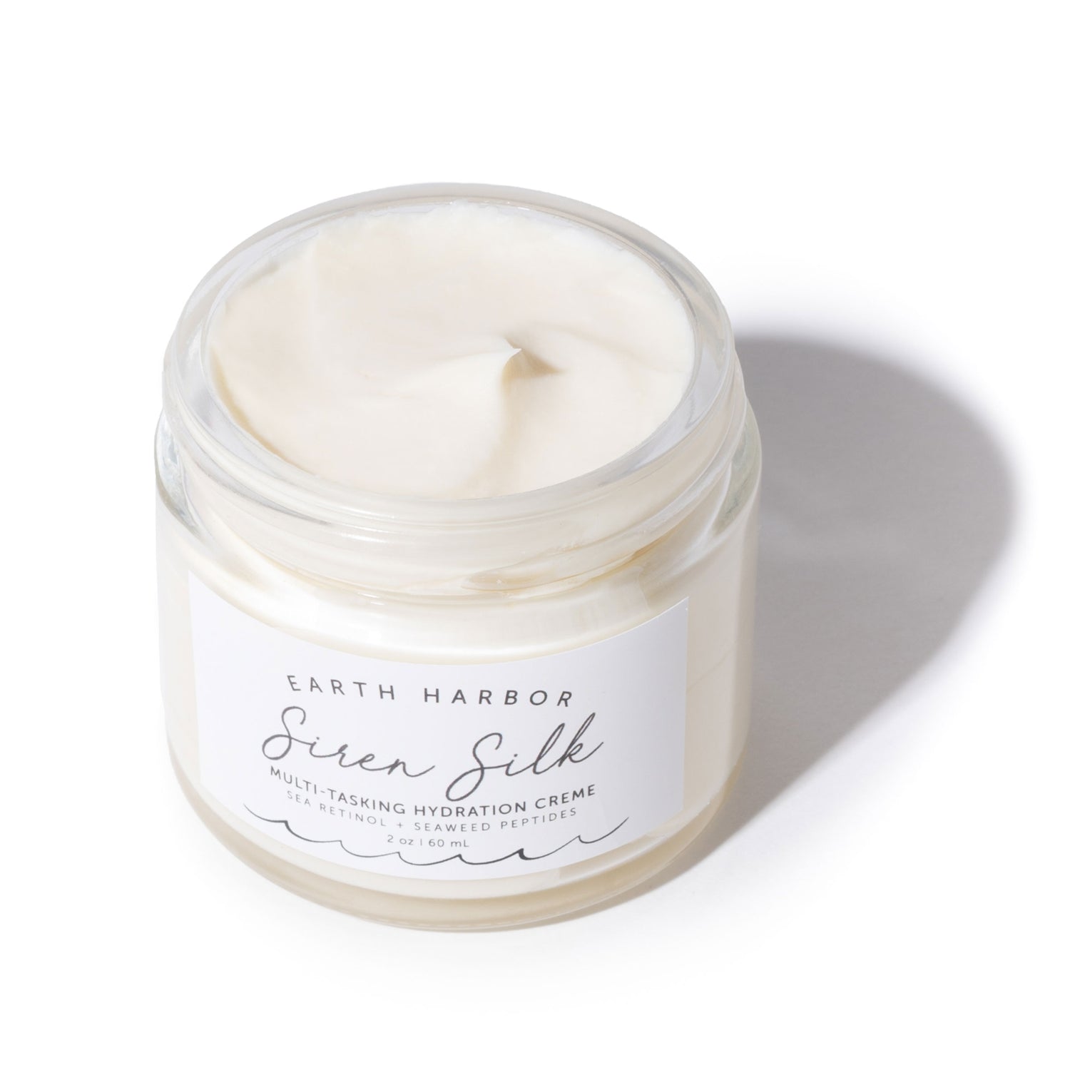 Earth Harbor Siren Silk is a purely natural whipped creme. Hydrating, resurfacing and rejuvenating while she feeds skin.
