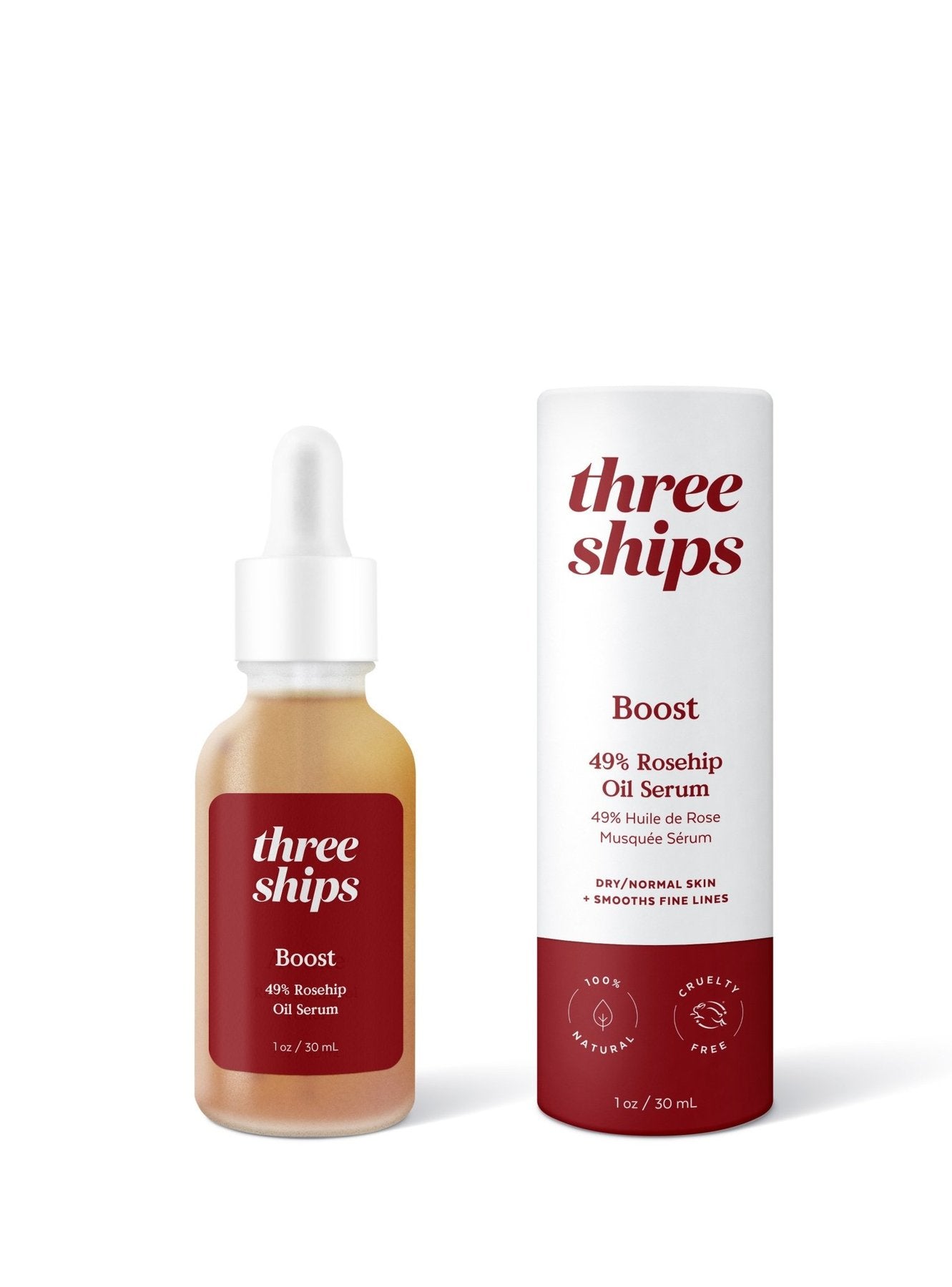 three ships beauty boost rosehip oil serum