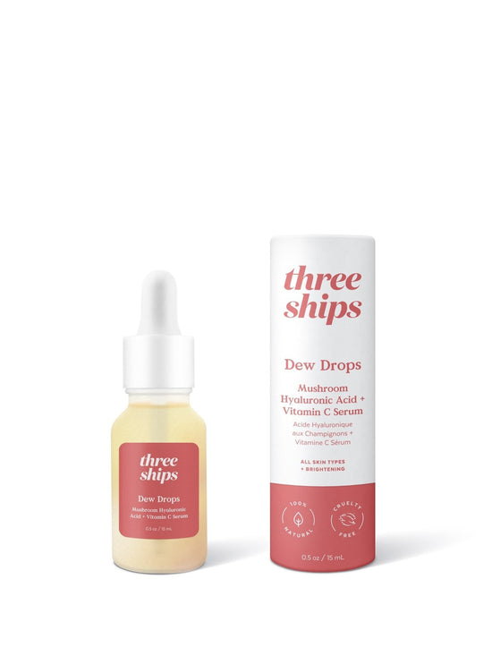 Dew Drops Mushroom Hyaluronic Acid + Vitamin C Serum - Kalonegy Inc. - three ships