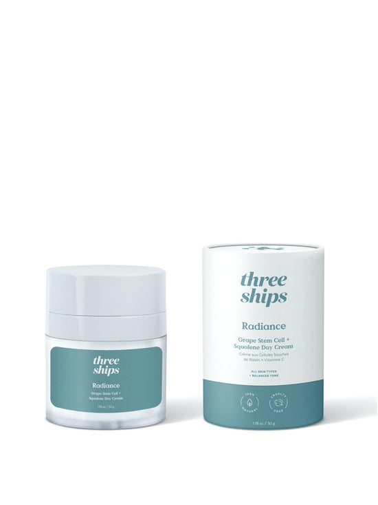 Three Ships Revolutionary grape stem cells absorb environmental UV radiation throughout the day, ensuring your complexion stays healthy-looking. Hydrating prickly pear and argan oils along with natural squalane lock in moisture leaving skin soft and radiant.