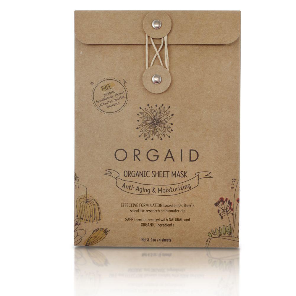 Orgaid organic sheet mask anti-aging kalonegy canada